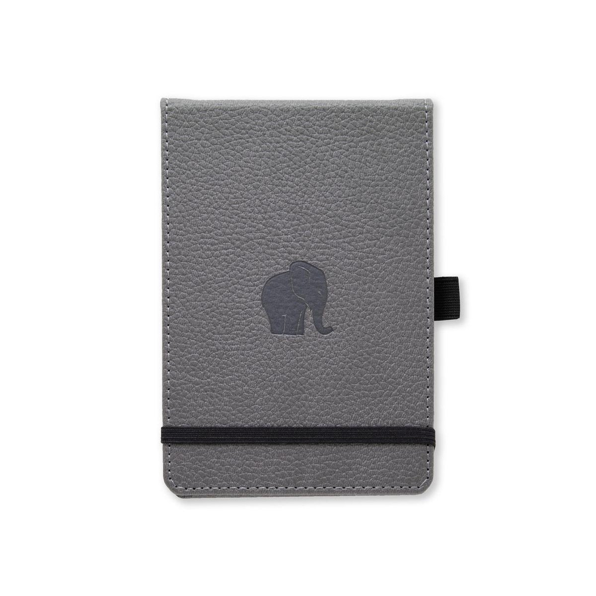 Dingbats* Wildlife A6 Notitieboek - Grey Elephant Stippen - Bullet Journal met 100 gsm Inktvrij Papier - Schetsboek met Harde Kaft, Inclusief elastische Sluiting en Bladwijzer