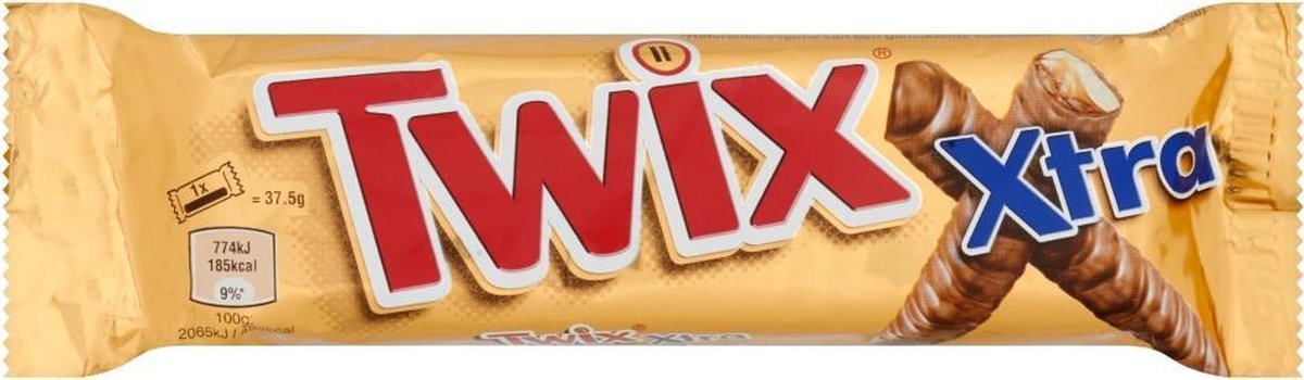 Twix Barres de Chocolat Xtra Chocolat 2 x 37.5 g