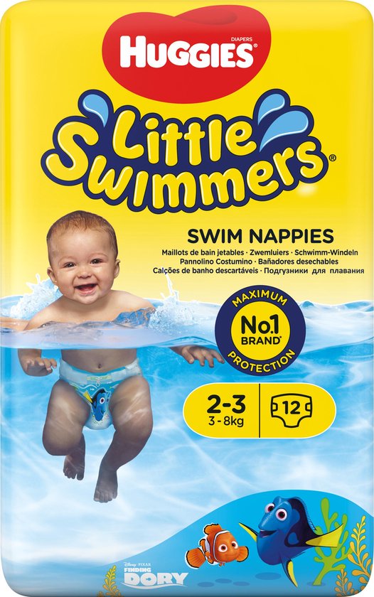 Huggies Little Swimmers - zwemluiers - maat 2/3 - (3 tot 8 kg) - voordeelverpakking - 36 stuks - Huggies