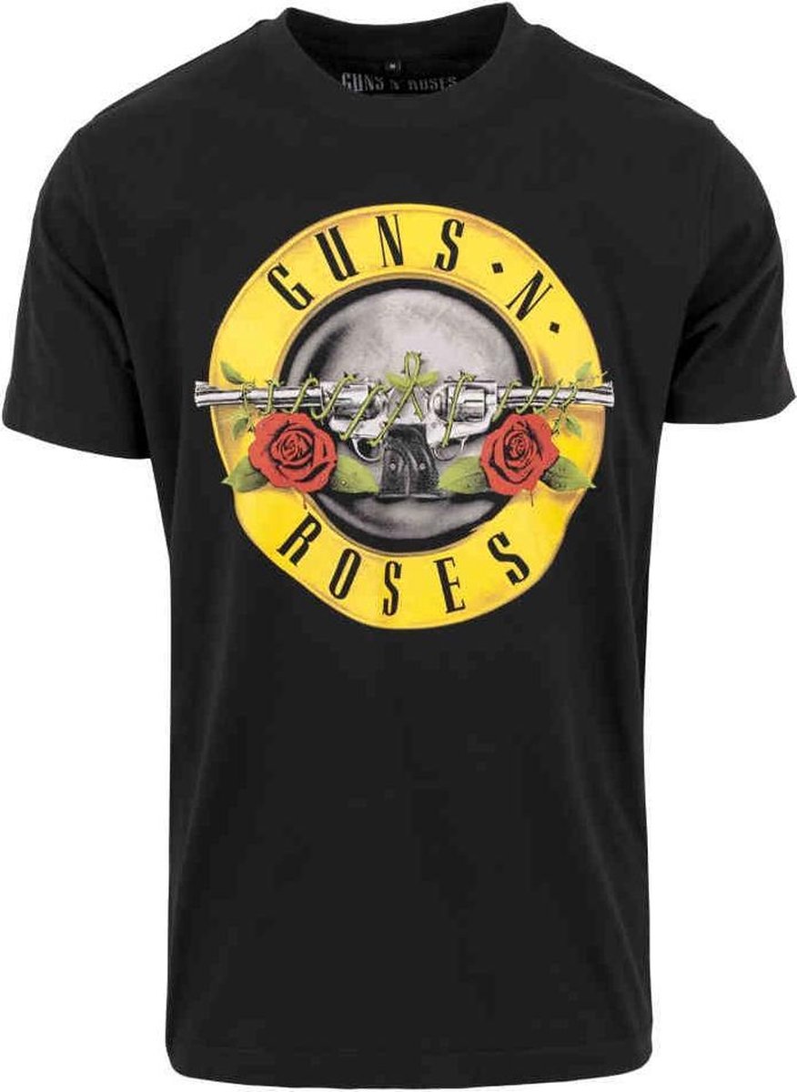 Urban Classics Guns N’ Roses Heren Tshirt -4XL- Guns n’ Roses Logo Zwart