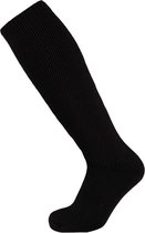 2 Paar thermo hoge sokken voor dames zwart 36/41 - Wintersport kleding - Thermokleding - Winter knie kousen - Thermo sokken
