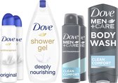 Bol.com Dove Duo Set voor hem en haar voor de dagelijkse verzorging 6-delig - voordeelverpakking aanbieding