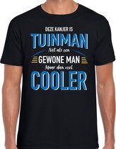 Deze kanjer is tuinman net als een gewone man maar dan veel cooler t-shirt zwart voor heren - kado shirts - beroepen shirts - vaderdag shirts XL