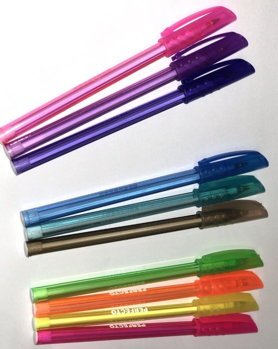Balpennen gekleurd 10 stuks - Balpen - Set van 10 kleuren
