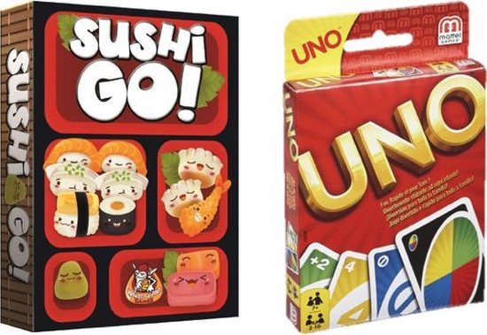 Afbeelding van het spel Spelvoordeelset Sushi Go & Uno - Kaartspel