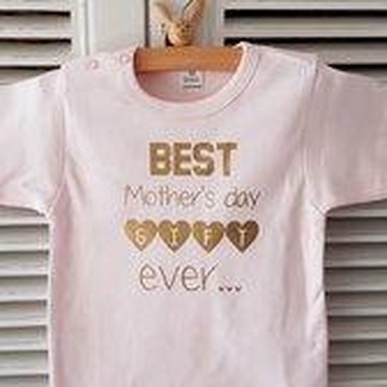 romper baby met tekst eerste moederdag mama