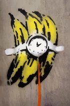 BANKSY Banana Bomb Canvas Print