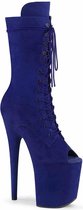 Pleaser Plateau Laarzen, Paaldans schoenen -37 Shoes- FLAMINGO-1051FS Paaldans schoenen Blauw