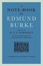 A Note-Book Of Edmund Burke