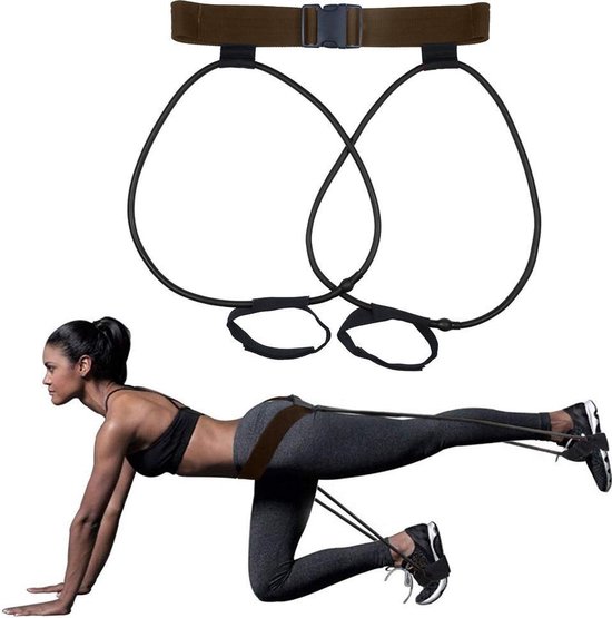 Foto: Booty resistance band 40 lb thuis billen trainer fitness apparaat heup en bekkenbodem trainen vet verliezen