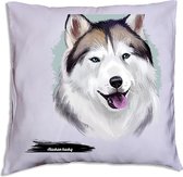 Alaskan Husky Kussen 40 x 40 cm