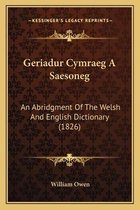 Geriadur Cymraeg a Saesoneg