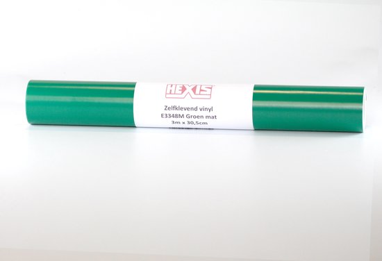 HEXIS - stickerfolie / snijvinyl - Cameo / Cricut / Brother - 30,75cm x 3m - Groen mat - E3348M