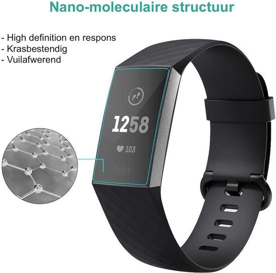 Perioperatieve periode Monetair in de buurt Fitbit Charge 4 Screenprotector - Screenprotector voor Fitbit Charge 4 -  Glas PET... | bol.com