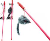Katten/Kitten Speelgoed Muis Aan Koord Met Rammelaar