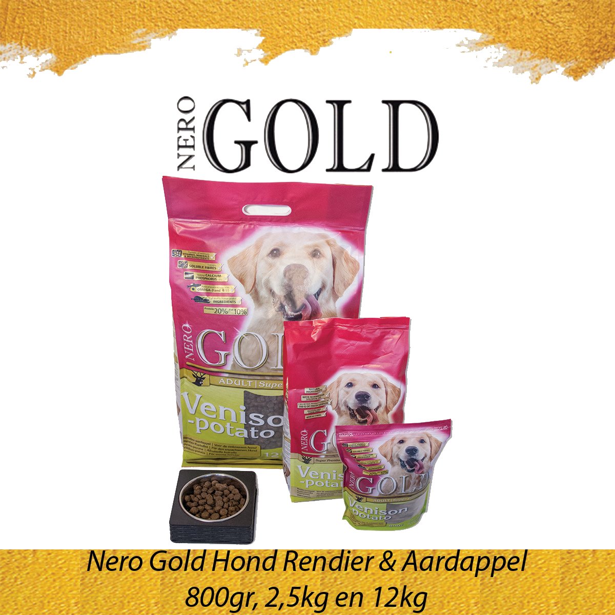 Nero Gold Nero Gold Rendier & Aardappel- 12 kg