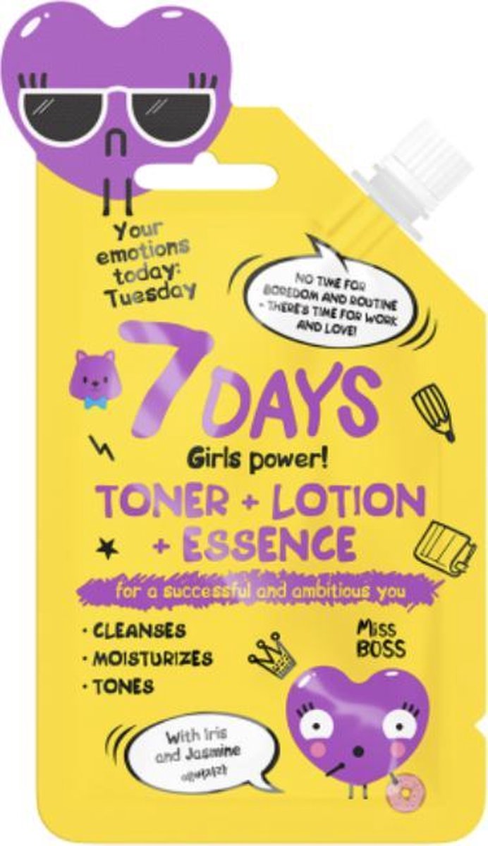7 DAYS YOUR EMOTIONS TODAY Toner+Lotion+Essence 20 g