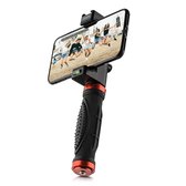 Smartphone Grip Combo: Sevenoak SK-PSC1 telefoonhouder + Handvat Grip Rubber voor stabiel filmen