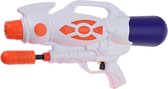 1x Waterpistolen/waterpistool wit van 47 cm met pomp kinderspeelgoed - waterspeelgoed van kunststof - waterpistolen met pomp