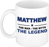 Matthew The man, The myth the legend cadeau koffie mok / thee beker 300 ml