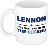 Lennon The man, The myth the legend cadeau koffie mok / thee beker 300 ml