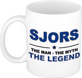 Sjors The man, The myth the legend cadeau koffie mok / thee beker 300 ml