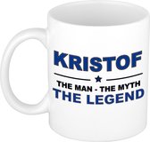 Kristof The man, The myth the legend cadeau koffie mok / thee beker 300 ml