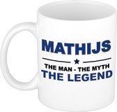 Mathijs The man, The myth the legend cadeau koffie mok / thee beker 300 ml
