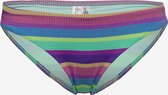 Seafolly Baja Stripe Hipster Bikini Broekje - Gestreept Kleurrijk Purple Haze - Maat 36 (XS/S)