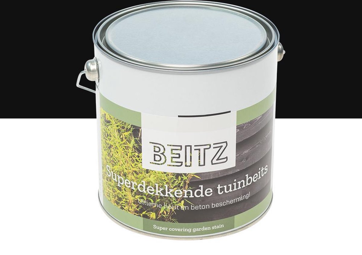 Beitz Tuinbeits Zwart 2,5 Liter Superdekkende beits voor hout en