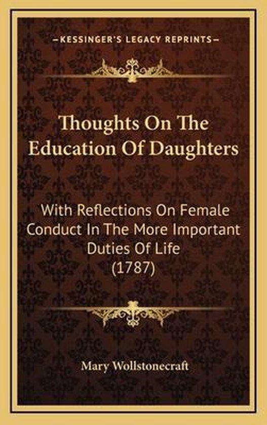 Thoughts on the Education of Daughters - cover
