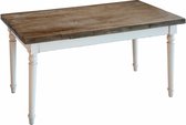 LOBERON Tafel Bradford wit/bruin