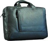 Buono Leather Aktetas/Laptoptas Boston - Zwart