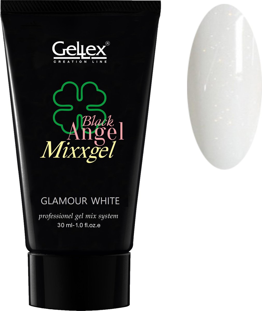 Black Angel Mixxgel, Polygel, Polyacryl gel, GLAMOUR White 30ml
