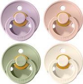 BIBS Fopspeen - Maat 2 (6-18 maanden) - 4 stuks - Lilac, Blush, Sage, Ivory