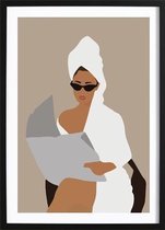 Mood All Day Poster (29,7x42cm) - Wallified - Tekst - Zwart Wit - Poster - Wall-Art - Woondecoratie - Kunst - Posters