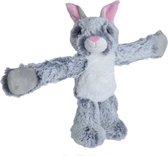 Konijn Pluche Knuffel Huggers Konijn grijs