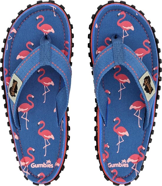 Gumbies - Tongs Femme - Flamant rose - Bleu / Rose - Taille 43