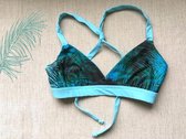 Monique Rotteveel | Deep Jungle + Blue Ocean | Omkeerbaar | Dames Bikinitopje 40
