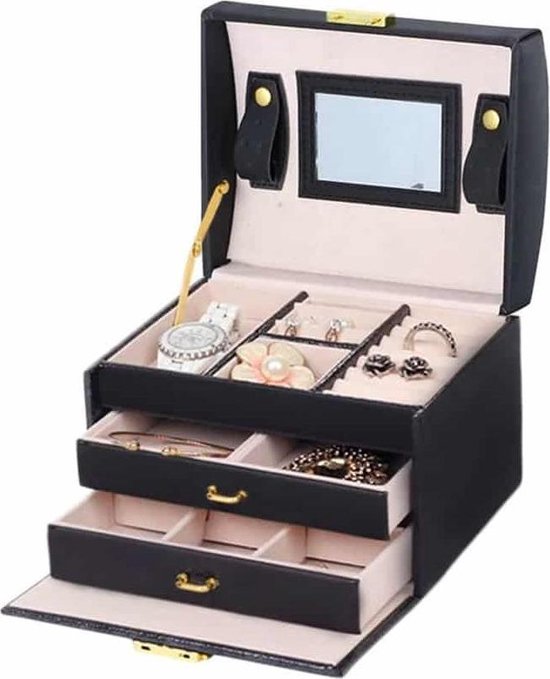 Op tijd Matrix probleem Luxe sieradendoos Paris - Juwelen doos voor sieraden (ring, ketting,  oorbellen,... | bol.com