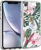 iMoshion Design voor de iPhone Xr hoesje - Jungle - Groen / Roze