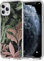 iMoshion Design voor de iPhone 11 Pro hoesje - Jungle - Groen / Roze