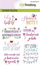Clearstamps A6 quotes - volg je hart NL