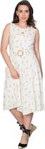 Dancing Days Flare jurk -XS- SPRING SPRIG Creme