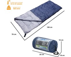 Slaapzak Envelop Dekenmodel - 190cm x 70cm - Met hoes