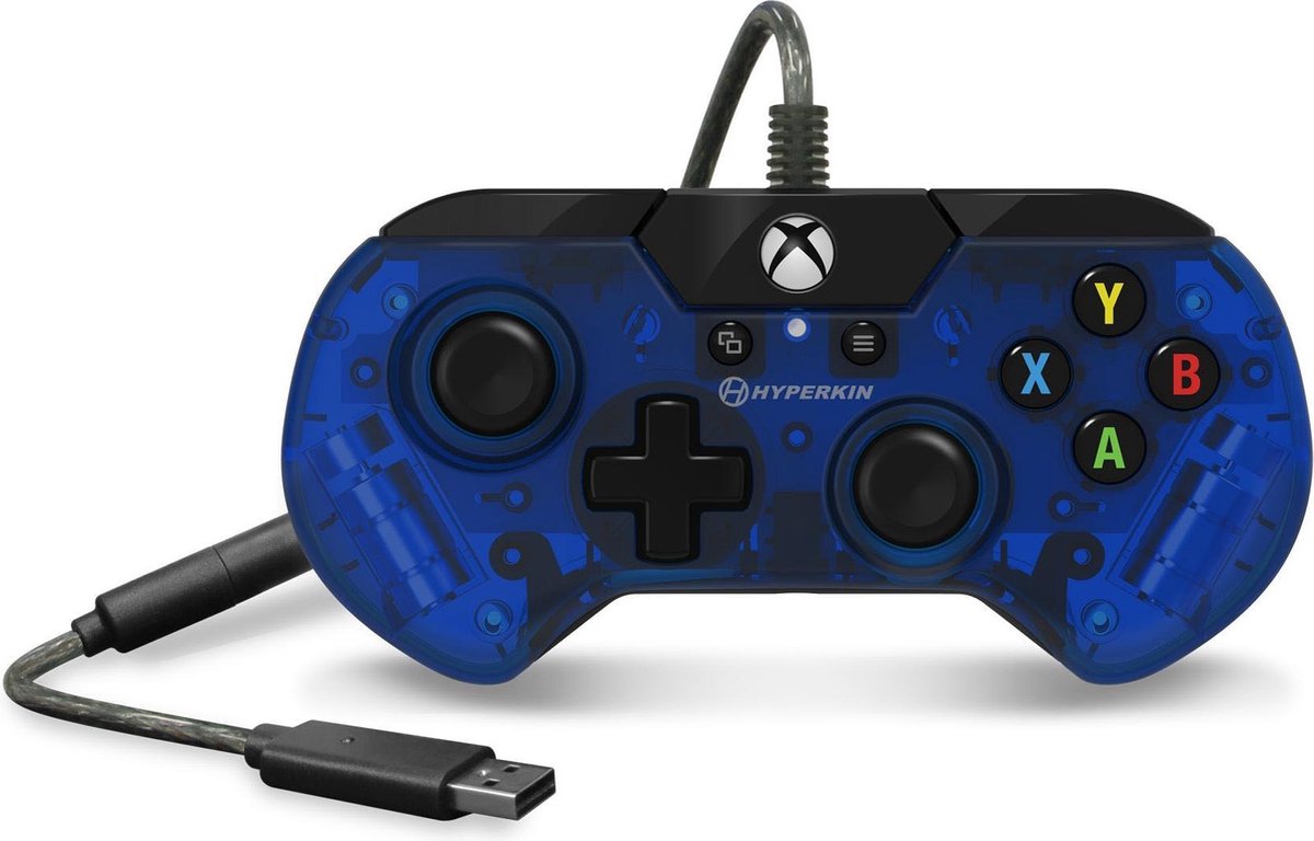 Hyperkin X91 Xbox Controller Transparent Blue bol