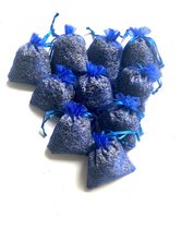 mini lavendel geurzakjes - 11 stuks - mini - 3 gram per zakje - koningsblauw - biologisch uit de Provence - anti insecten - anti motten - lavendelzakjes - 10 PLUS 1  EXTRA BONUS ZA