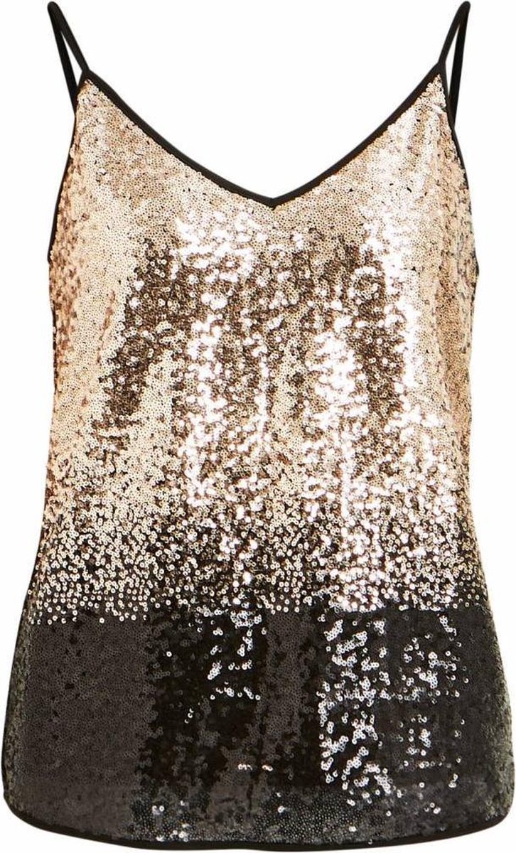 Vila top glitter goud zwart Vielvia medium bol