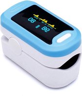 Upgrade | Hartslagmeter - Saturatiemeter - Zuurstofmeter - Digitale vingerclip Pulse Oximeter op OLED-scherm