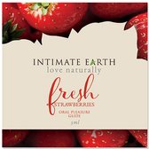 Intimate Earth - Feuille de fraise fraîche Glide Saveurs Naturelles 3 ml